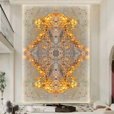 Tranh đá xuyên sáng TDXS30 – 2 tấm đối xứng