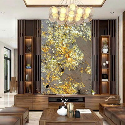 Tranh đá xuyên sáng TDXS30 – 2 tấm đối xứng